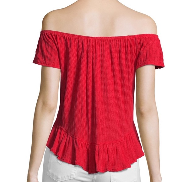 Free People Mint Julep Knit Top in Red - Picture 5 of 7